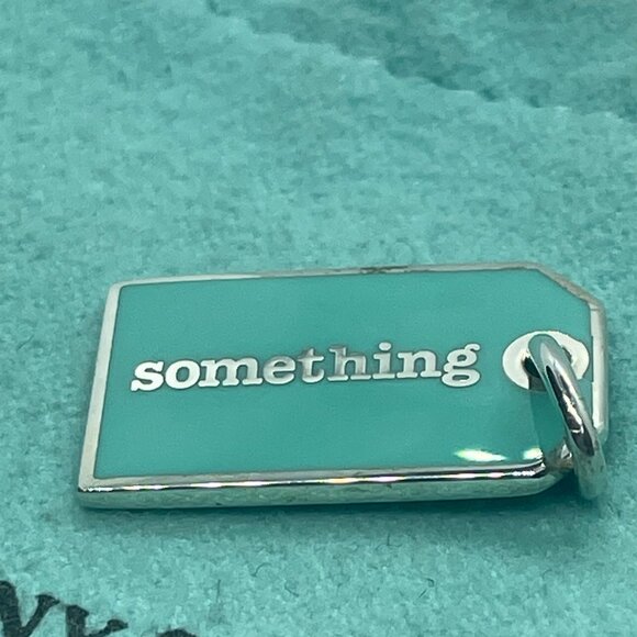 RARE Tiffany Something Blue for the Bride Wedding Charm or Pendant Blue Enamel - Picture 4 of 10